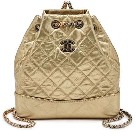 chanel small charm backpack black calfskin aged gold hardware|Chanel Backpacks .